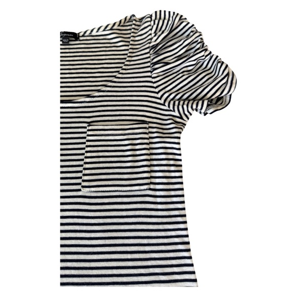 Soprano Black and White Striped Mini Dress - Picture 3 of 7